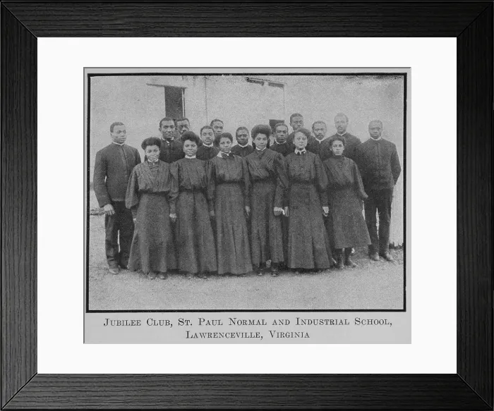 Framed Print : Jubilee Club, St. Paul Normal and Industrial School, Lawrenceville, Virginia, 1911. Creator: Unknown Framed Print : Jubilee Club, St. Paul Normal and Industrial School, Lawrenceville, Virginia, 1911. Creator: Unknown