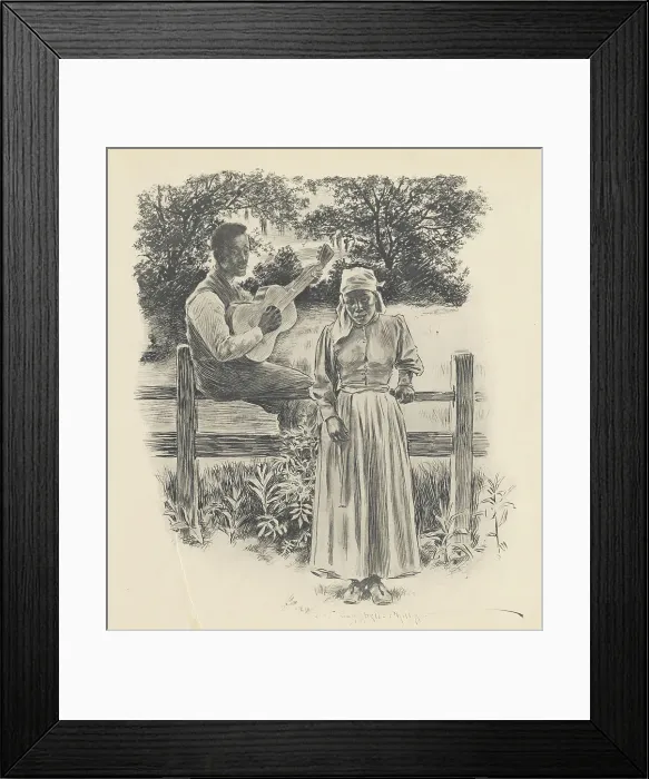 Framed Print : Just a song at twilight, 1899. Creator: Jay Campbell Phillips Framed Print : Just a song at twilight, 1899. Creator: Jay Campbell Phillips