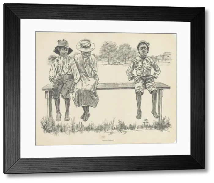 Framed Print : Two's company, 1899. Creator: Jay Campbell Phillips Framed Print : Two's company, 1899. Creator: Jay Campbell Phillips