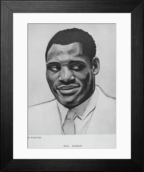 Framed Print : Paul Robeson, 1925-03. Creator: Winold Reiss Framed Print : Paul Robeson, 1925-03. Creator: Winold Reiss