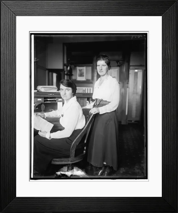 Framed Print : Genevieve Chapin & Sue Court, c1918. Creator: Harris & Ewing. Genevieve Chapin & Sue Court, c1918. Creator: Harris & Ewing Framed Print : Genevieve Chapin & Sue Court, c1918. Creator: Harris & Ewing. Genevieve Chapin & Sue Court, c1918. Creator: Harris & Ewing
