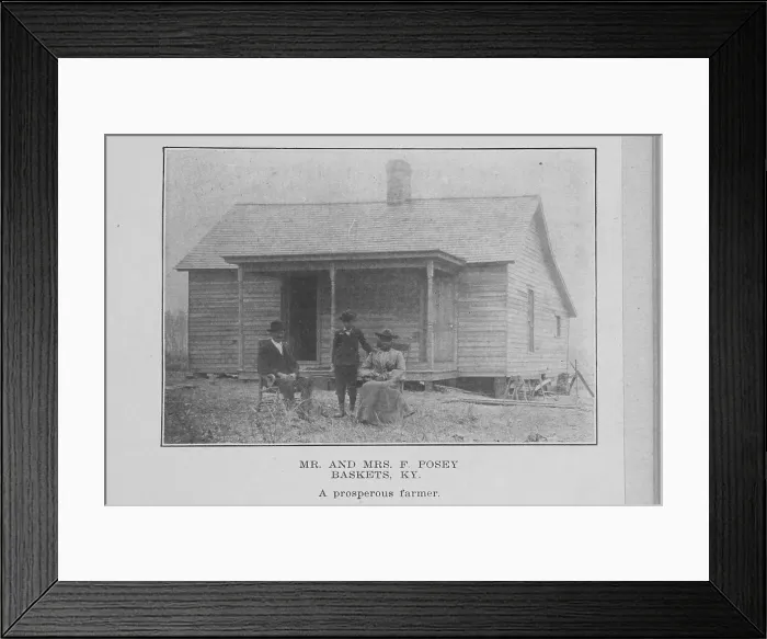 Framed Print : Mr. and Mrs. F Posey; Baskets, Ky.; A prosperous farmer, 1907. Creator: Unknown Framed Print : Mr. and Mrs. F Posey; Baskets, Ky.; A prosperous farmer, 1907. Creator: Unknown