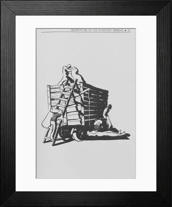 Framed Print : Migratory cotton workers, 1939. Creator: Unknown Framed Print : Migratory cotton workers, 1939. Creator: Unknown