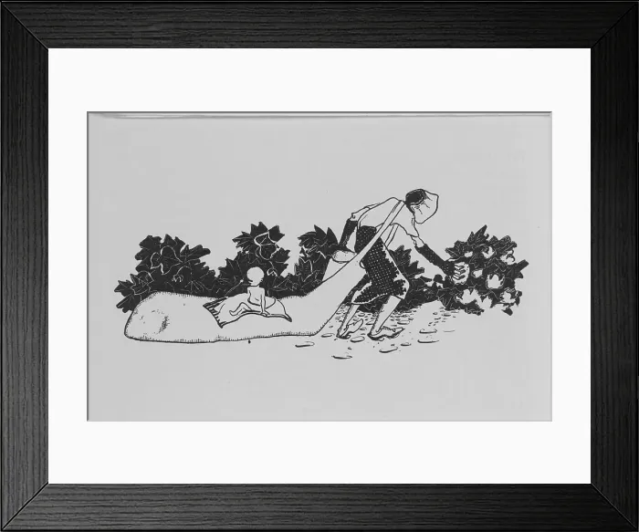 Framed Print : Migratory cotton picker with her baby, 1939. Creator: Unknown Framed Print : Migratory cotton picker with her baby, 1939. Creator: Unknown