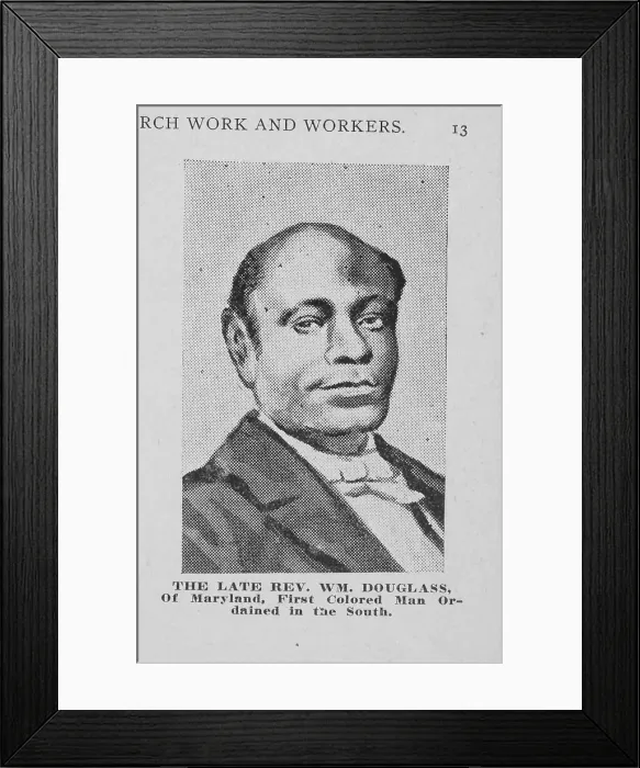 Framed Print : The Late Rev. Wm. Douglass, of Maryland, 1904. Creator: Unknown Framed Print : The Late Rev. Wm. Douglass, of Maryland, 1904. Creator: Unknown