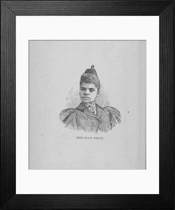 Framed Print : Miss Ida B. Wells, [Frontispiece], (1894?). Creator: Unknown