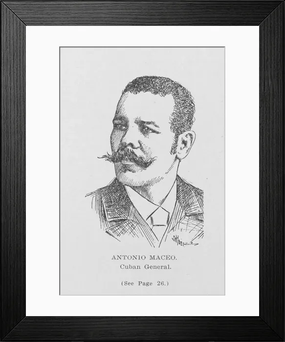Framed Print : Antonio Maceo; Cuban General, 1907. Creator: Unknown Framed Print : Antonio Maceo; Cuban General, 1907. Creator: Unknown