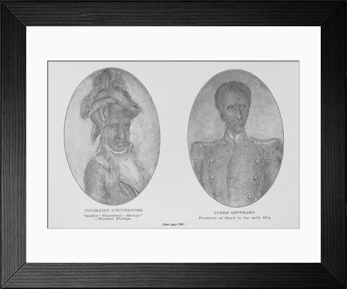 Framed Print : Toussaint L'Ouverture. ; Fabre Geffrard, president of Hayti in the early 60's, 1907. Creator: Unknown Framed Print : Toussaint L'Ouverture. ; Fabre Geffrard, president of Hayti in the early 60's, 1907. Creator: Unknown