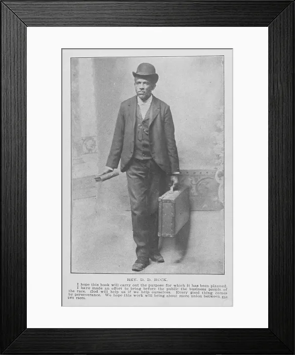 Framed Print : Rev. D. D. Buck. 1907. Creator: Unknown Framed Print : Rev. D. D. Buck. 1907. Creator: Unknown