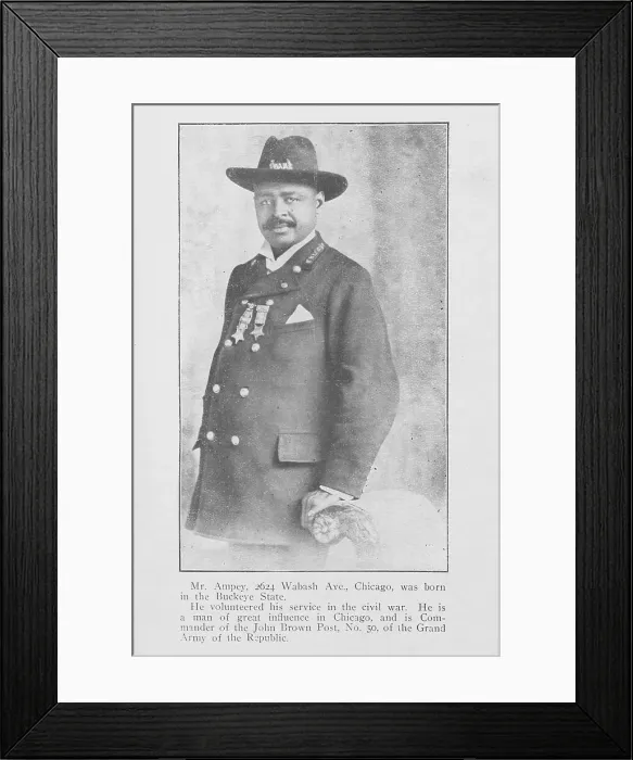 Framed Print : Mr. Ampey, Commander of the John Brown Post, No. 50, of the Grand Army of the Republic, 1907. Creator: Unknown Framed Print : Mr. Ampey, Commander of the John Brown Post, No. 50, of the Grand Army of the Republic, 1907. Creator: Unknown