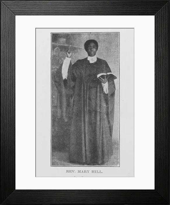 Framed Print : Rev. Mary Hill, 1907. Creator: Unknown Framed Print : Rev. Mary Hill, 1907. Creator: Unknown
