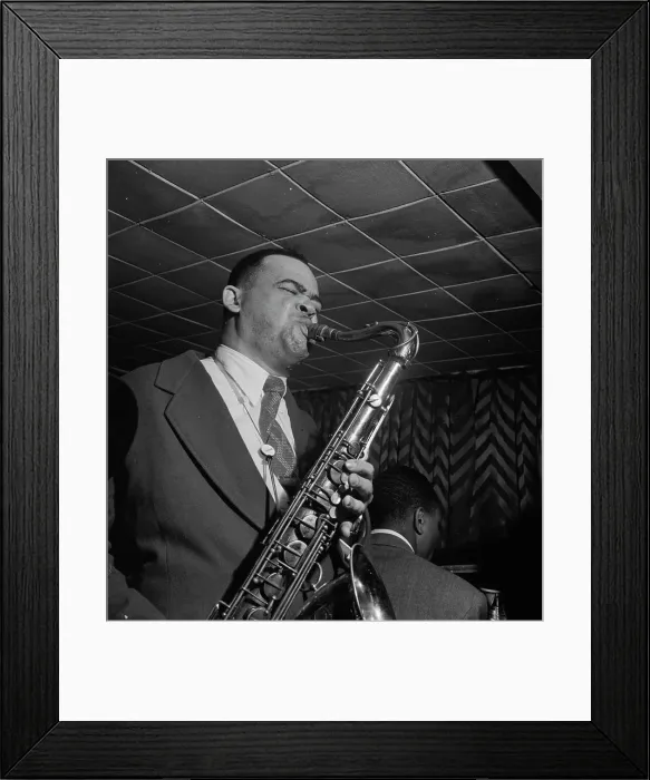 Framed Print : Portrait of Arnett Cobb, Downbeat, New York, N.Y. 1946. Creator: William Paul Gottlieb Framed Print : Portrait of Arnett Cobb, Downbeat, New York, N.Y. 1946. Creator: William Paul Gottlieb