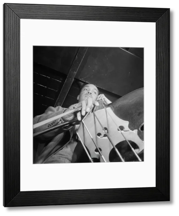 Framed Print : Portrait of Slam Stewart, Three Deuces(?), New York, N.Y. 1946. Creator: William Paul Gottlieb Framed Print : Portrait of Slam Stewart, Three Deuces(?), New York, N.Y. 1946. Creator: William Paul Gottlieb