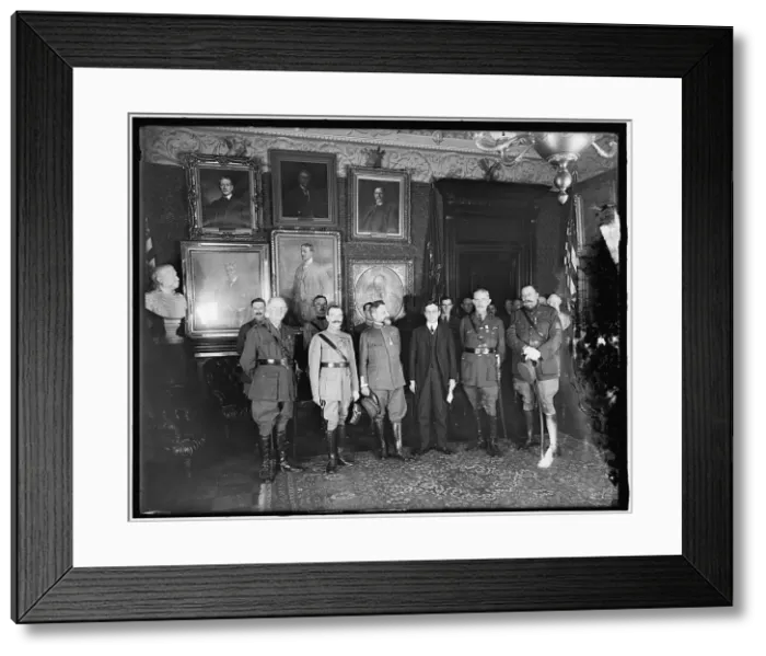 Framed Print : Newton D. Baker and Foreign Officers, between 1916 and 1920. Creator: Harris & Ewing. Newton D. Baker and Foreign Officers, between 1916 and 1920. Creator: Harris & Ewing Framed Print : Newton D. Baker and Foreign Officers, between 1916 and 1920. Creator: Harris & Ewing. Newton D. Baker and Foreign Officers, between 1916 and 1920. Creator: Harris & Ewing