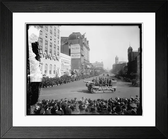 Framed Print : Welcome Home Parade, between 1910 and 1920. Creator: Harris & Ewing. Welcome Home Parade, between 1910 and 1920. Creator: Harris & Ewing Framed Print : Welcome Home Parade, between 1910 and 1920. Creator: Harris & Ewing. Welcome Home Parade, between 1910 and 1920. Creator: Harris & Ewing