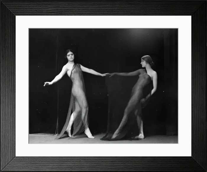 Framed Print : Wanger, Beatrice, Miss, and Miss Marian Berenger, 1918 or 1919. Creator: Arnold Genthe Framed Print : Wanger, Beatrice, Miss, and Miss Marian Berenger, 1918 or 1919. Creator: Arnold Genthe