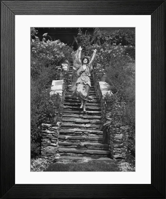 Framed Print : Scene from Sanctuary, A Bird Masque, by Percy MacKaye...Meriden Bird Club...New Hampshire, 1913. Creator: Arnold Genthe Framed Print : Scene from Sanctuary, A Bird Masque, by Percy MacKaye...Meriden Bird Club...New Hampshire, 1913. Creator: Arnold Genthe