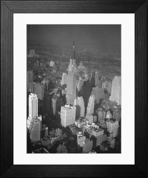 Framed Print : New York City views, skyline, between 1931 and 1938. Creator: Arnold Genthe Framed Print : New York City views, skyline, between 1931 and 1938. Creator: Arnold Genthe