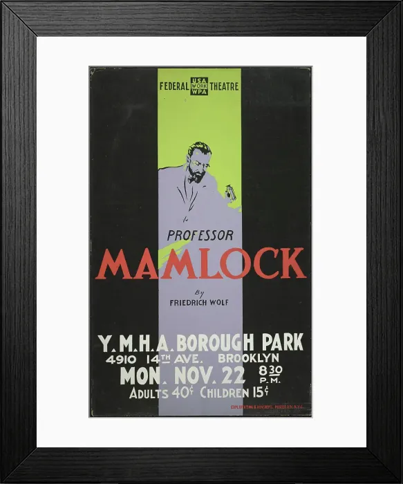 Framed Print : Pofessor Mamlock, New York, [1930s]. Creator: Unknown