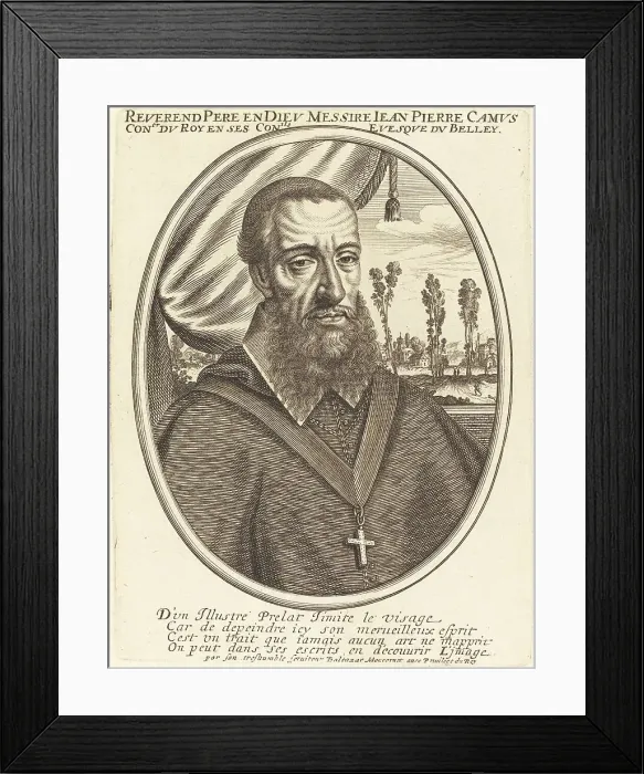 Framed Print : Jean Pierre Camus. Creator: Balthasar Moncornet Framed Print : Jean Pierre Camus. Creator: Balthasar Moncornet