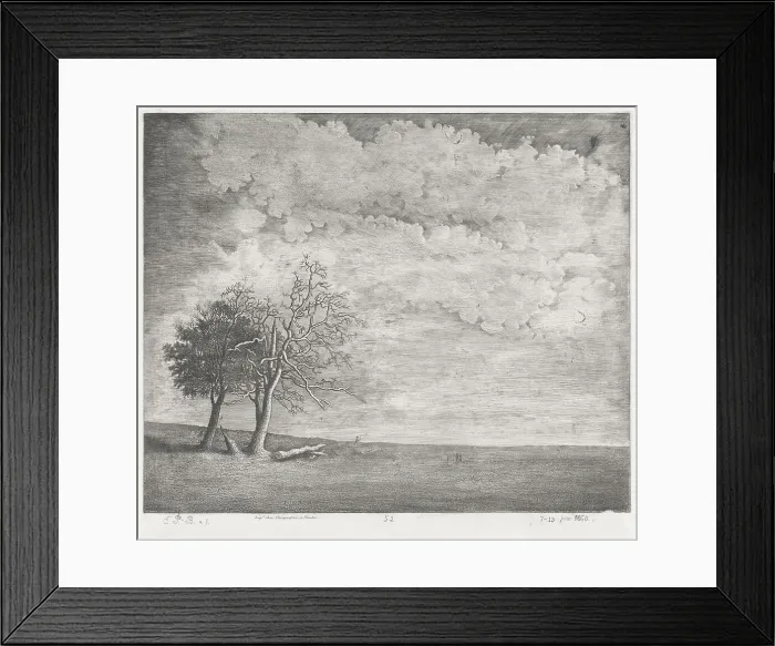 Framed Print : A Heath, 1860. Creator: Emmanuel Phélippes-Beaulieu Framed Print : A Heath, 1860. Creator: Emmanuel Phélippes-Beaulieu