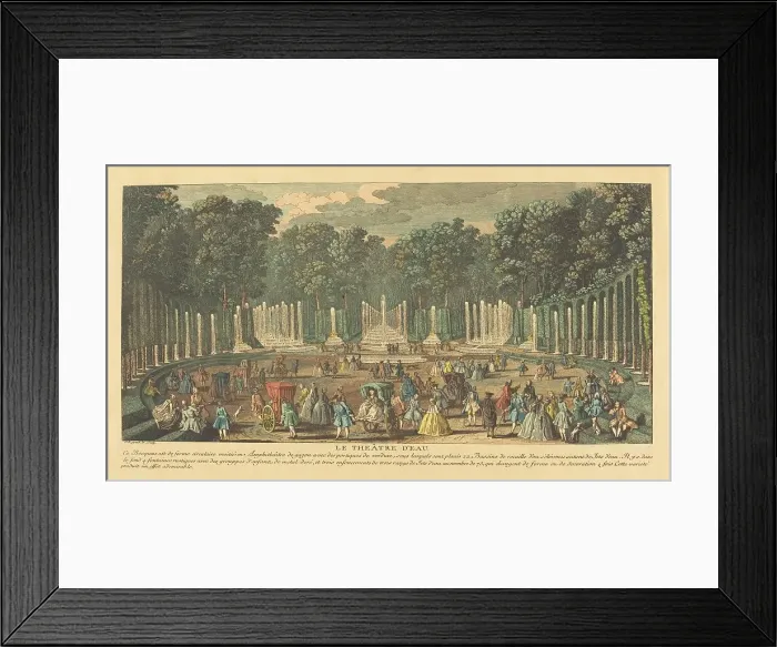 Framed Print : The Theatre of Water (Le Théâtre d'Eau). Creator: Jacques Rigaud Framed Print : The Theatre of Water (Le Théâtre d'Eau). Creator: Jacques Rigaud