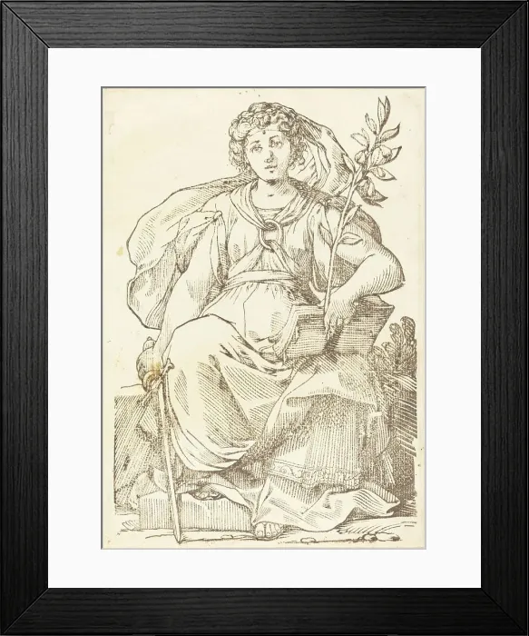 Framed Print : Sibylla Europa, 1625. Creator: Jacques Stella Framed Print : Sibylla Europa, 1625. Creator: Jacques Stella