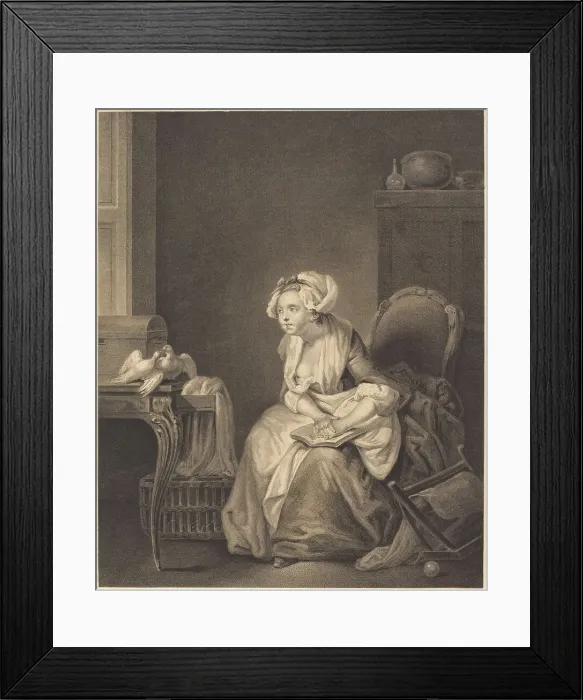 Framed Print : La premiere lecon d'amour. The First Love Lesson. Creator: Nicolas-Joseph Voyez Framed Print : La premiere lecon d'amour. The First Love Lesson. Creator: Nicolas-Joseph Voyez