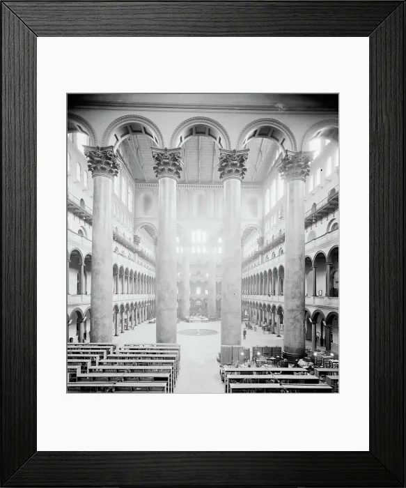 Framed Print : Int. Pension office, between 1910 and 1920. Creator: Harris & Ewing. Int. Pension office, between 1910 and 1920. Creator: Harris & Ewing Framed Print : Int. Pension office, between 1910 and 1920. Creator: Harris & Ewing. Int. Pension office, between 1910 and 1920. Creator: Harris & Ewing