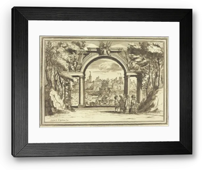 Framed Print : Il Greco in Troia: Plate 1. Creator: Arnold van Westerhout Framed Print : Il Greco in Troia: Plate 1. Creator: Arnold van Westerhout
