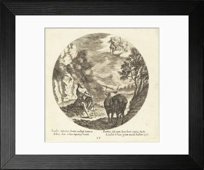 Framed Print : Jupiter Changing Io to a Cow, 1665. Creator: Georg Andreas Wolfgang Framed Print : Jupiter Changing Io to a Cow, 1665. Creator: Georg Andreas Wolfgang