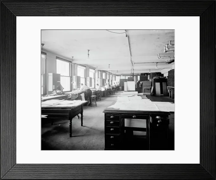 Framed Print : Geological Survey art room, between 1910 and 1920. Creator: Harris & Ewing. Geological Survey art room, between 1910 and 1920. Creator: Harris & Ewing Framed Print : Geological Survey art room, between 1910 and 1920. Creator: Harris & Ewing. Geological Survey art room, between 1910 and 1920. Creator: Harris & Ewing