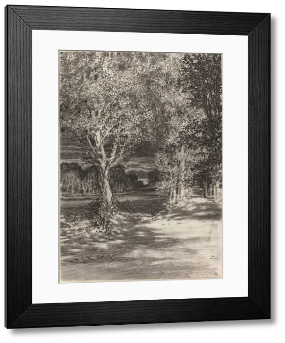 Framed Print : Sunset and Moonrise at Cilian-Aeron, 1902. Creator: Frederick Landseer Maur Griggs Framed Print : Sunset and Moonrise at Cilian-Aeron, 1902. Creator: Frederick Landseer Maur Griggs
