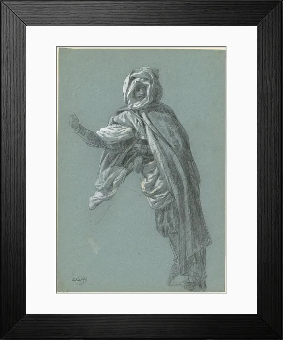 Framed Print : An Arab Rider on Camelback, c. 1840. Creator: Hippolyte Lalaisse Framed Print : An Arab Rider on Camelback, c. 1840. Creator: Hippolyte Lalaisse