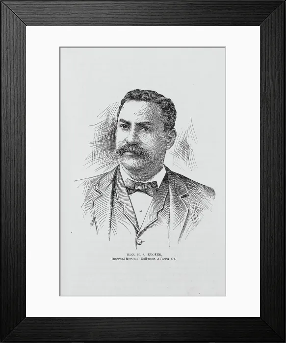 Framed Print : Hon. H.A. Rucker, Internal Revenue Collector, Atlanta, Ga. (1899?). Creator: Unknown Framed Print : Hon. H.A. Rucker, Internal Revenue Collector, Atlanta, Ga. (1899?). Creator: Unknown