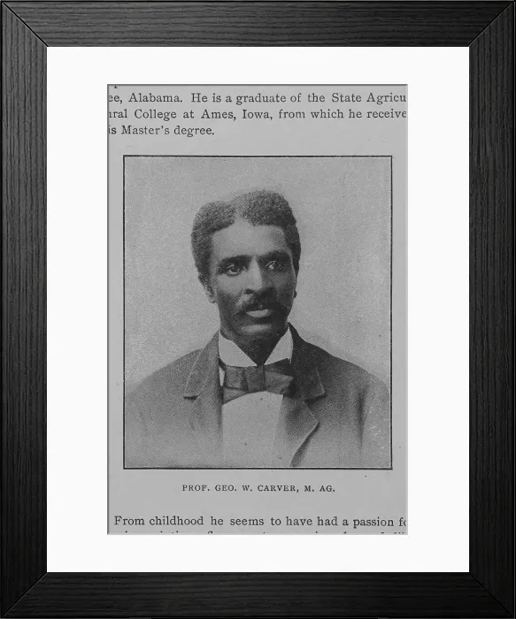 Framed Print : Prof. Geo. W. Carver, M. Ag. 1902. Creator: Unknown Framed Print : Prof. Geo. W. Carver, M. Ag. 1902. Creator: Unknown