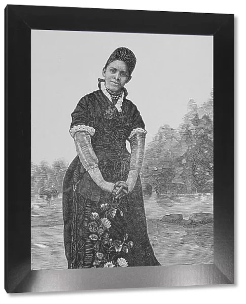 Miss Hallie Q. Brown, M. S. Elocutionist, 1888. Creator: Unknown