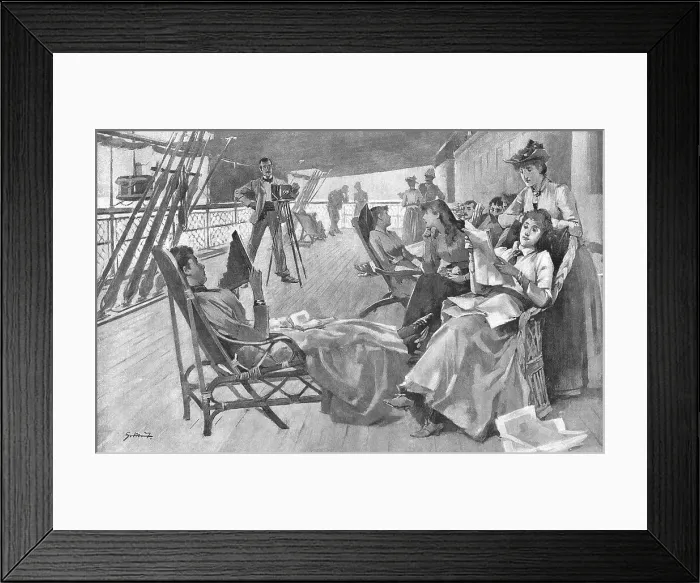 Framed Print : An Autumn Trip in the Mediterranean on Board a P. and O. Boat. - The Amateur Photographer at Work Creator: Unknown Framed Print : An Autumn Trip in the Mediterranean on Board a P. and O. Boat. - The Amateur Photographer at Work Creator: Unknown