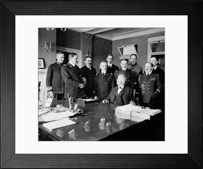 Framed Print : French Naval Mission, between 1910 and 1920. Creator: Harris & Ewing. French Naval Mission, between 1910 and 1920. Creator: Harris & Ewing Framed Print : French Naval Mission, between 1910 and 1920. Creator: Harris & Ewing. French Naval Mission, between 1910 and 1920. Creator: Harris & Ewing