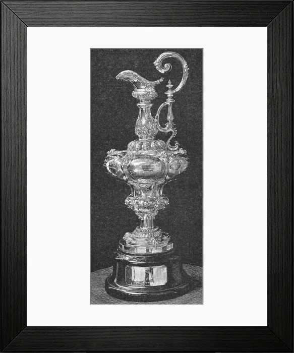 Framed Print : The America's Cup, 1891. Creator: Unknown Framed Print : The America's Cup, 1891. Creator: Unknown