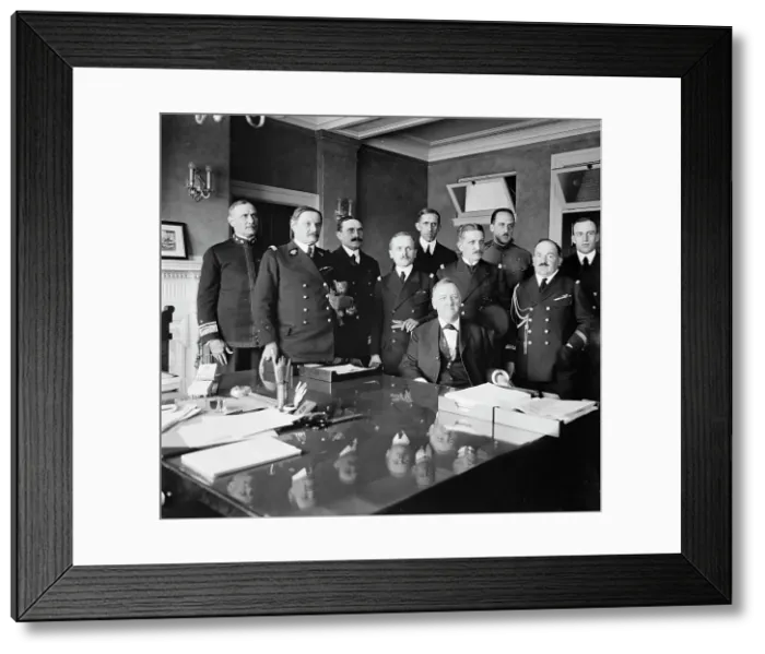 Framed Print : French Naval Mission, between 1910 and 1920. Creator: Harris & Ewing. French Naval Mission, between 1910 and 1920. Creator: Harris & Ewing Framed Print : French Naval Mission, between 1910 and 1920. Creator: Harris & Ewing. French Naval Mission, between 1910 and 1920. Creator: Harris & Ewing