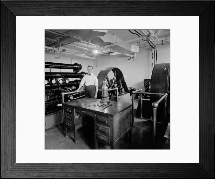 Framed Print : Bureau of Mines, low temperature laboratories, between 1905 and 1945. Creator: Harris & Ewing. Bureau of Mines, low temperature laboratories, between 1905 and 1945. Creator: Harris & Ewing Framed Print : Bureau of Mines, low temperature laboratories, between 1905 and 1945. Creator: Harris & Ewing. Bureau of Mines, low temperature laboratories, between 1905 and 1945. Creator: Harris & Ewing