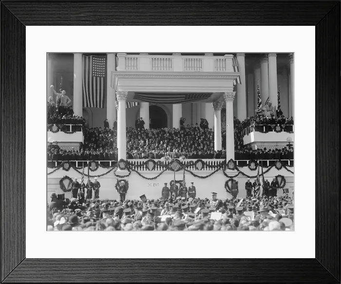 Framed Print : Harding Inauguration, 1921. Creator: Harris & Ewing. Harding Inauguration, 1921. Creator: Harris & Ewing Framed Print : Harding Inauguration, 1921. Creator: Harris & Ewing. Harding Inauguration, 1921. Creator: Harris & Ewing