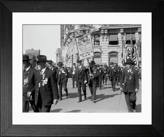 Framed Print : Parade On Pennsylvania Ave. West Virginia G.A.R. Unit, 1915. Creator: Harris & Ewing. Parade On Pennsylvania Ave. West Virginia G.A.R. Unit, 1915. Creator: Harris & Ewing Framed Print : Parade On Pennsylvania Ave. West Virginia G.A.R. Unit, 1915. Creator: Harris & Ewing. Parade On Pennsylvania Ave. West Virginia G.A.R. Unit, 1915. Creator: Harris & Ewing