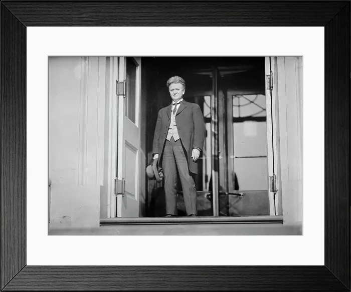 Framed Print : Robert M. Lafollette [sic], Rep. from Wisconsin, 1911. Creator: Harris & Ewing. Robert M. Lafollette [sic], Rep. from Wisconsin, 1911. Creator: Harris & Ewing