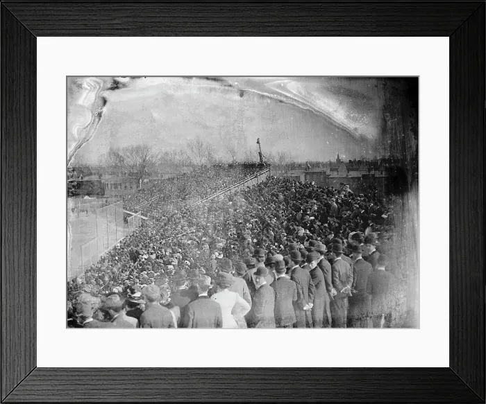 Framed Print : Baseball, Professional - View During Game, 1911. Creator: Harris & Ewing. Baseball, Professional - View During Game, 1911. Creator: Harris & Ewing Framed Print : Baseball, Professional - View During Game, 1911. Creator: Harris & Ewing. Baseball, Professional - View During Game, 1911. Creator: Harris & Ewing