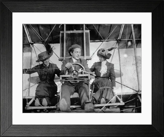 Framed Print : Flights And Tests of Rex Smith Plane Flown By Anthony Jannus; in plane with Miss Laura Merriam, 1912 Creator: Harris & Ewing. Flights And Tests of Rex Smith Plane Flown By Anthony Jannus; in plane with Miss Laura Merriam Framed Print : Flights And Tests of Rex Smith Plane Flown By Anthony Jannus; in plane with Miss Laura Merriam, 1912 Creator: Harris & Ewing. Flights And Tests of Rex Smith Plane Flown By Anthony Jannus; in plane with Miss Laura Merriam