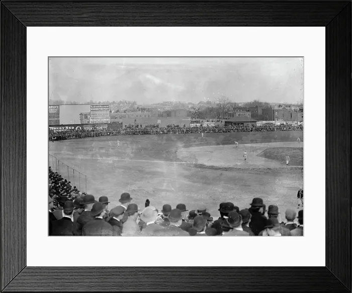 Framed Print : Baseball, Professional - View During Game, 1911. Creator: Harris & Ewing. Baseball, Professional - View During Game, 1911. Creator: Harris & Ewing Framed Print : Baseball, Professional - View During Game, 1911. Creator: Harris & Ewing. Baseball, Professional - View During Game, 1911. Creator: Harris & Ewing
