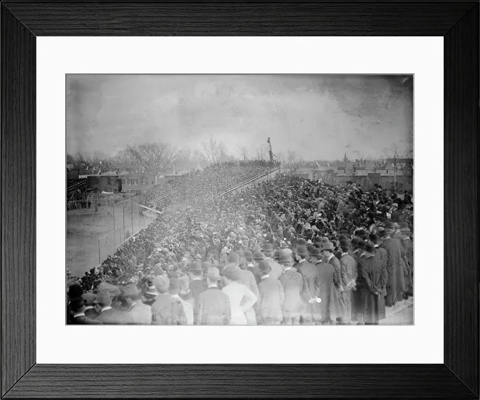 Framed Print : Baseball, Professional - View During Game, 1911. Creator: Harris & Ewing. Baseball, Professional - View During Game, 1911. Creator: Harris & Ewing Framed Print : Baseball, Professional - View During Game, 1911. Creator: Harris & Ewing. Baseball, Professional - View During Game, 1911. Creator: Harris & Ewing
