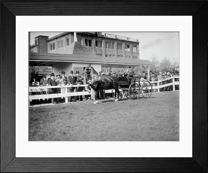 Framed Print : Horse Shows...Gen. Allen And Secretary Dickinson Standing Back of Fence... 1911. Creator: Harris & Ewing. Horse Shows...Gen. Allen And Secretary Dickinson Standing Back of Fence... 1911. Creator: Harris & Ewing Framed Print : Horse Shows...Gen. Allen And Secretary Dickinson Standing Back of Fence... 1911. Creator: Harris & Ewing. Horse Shows...Gen. Allen And Secretary Dickinson Standing Back of Fence... 1911. Creator: Harris & Ewing